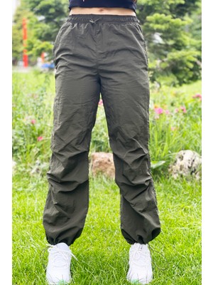 Asortix Çocuk Unisex Paçaları Elastik Jogger Paraşüt Kumaş PANTOLON-PNT-0031