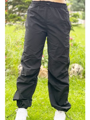 Asortix Çocuk Unisex Paçaları Elastik Jogger Paraşüt Kumaş PANTOLON-PNT-0031