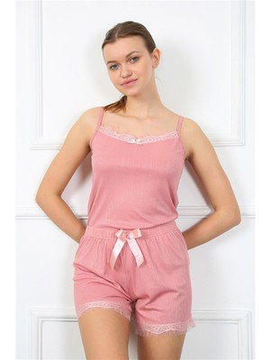 Moda Çizgi Ceren Gündoğdu Butik Kadın Ip Askılı Şortlu Takım 3603