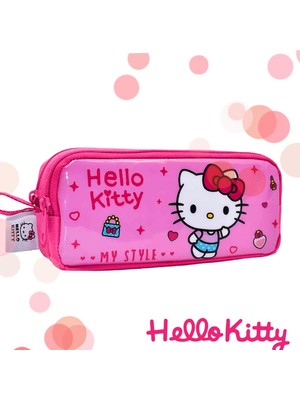 Piano Hello Kitty Lisanslı 2 Bölmeli Kalemlik Fermuarlı ve Çok Gözlü Düzenleme ile Pratik Kullanım (2229)