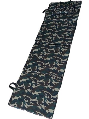 Whiteface 55X180X4CM Katlanır Çok Amaçlı Yastıklı Kamp ve Şezlong Yatağı (Minderi) Kamuflaj