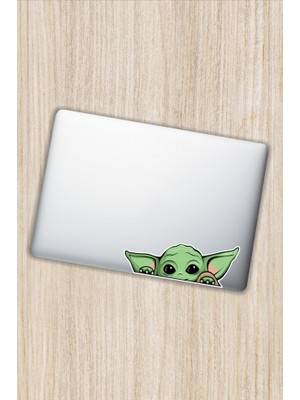 Quart Aksesuar 16 x 6 cm Yoda Sticker Araba Laptop Oto Motor Sticker