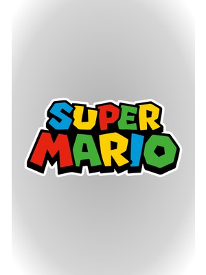 Quart Aksesuar 13 x 6,5 cm Super Mario Sticker Araba Laptop Oto Motor Sticker