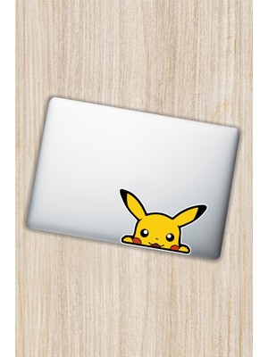 Quart Aksesuar 14 x 8,5 cm Pokemon Pikachu Sticker Araba Laptop Oto Motor Sticker