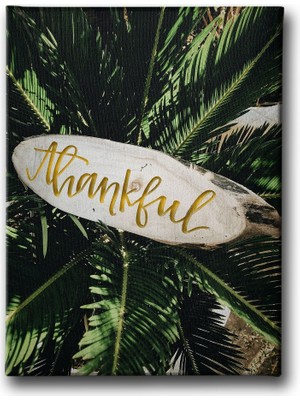 Desenlio Thankful Canvas Tablo