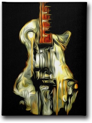 Desenlio Gitar Kanvas Tablo
