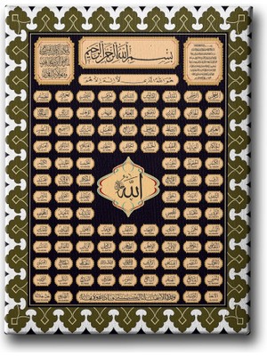 Desenlio Esma-Ül Hüsna Tablo