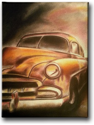 Desenlio Klasik Araba Canvas Tablo