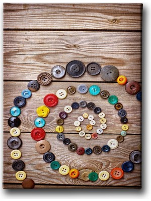 Desenlio Düğmeler Canvas Tablo