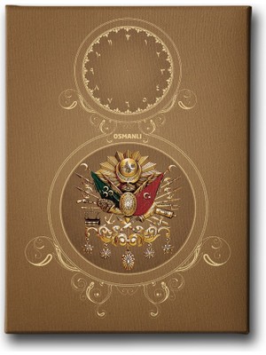 Desenlio Osmanlı Arması Saatli Tablo