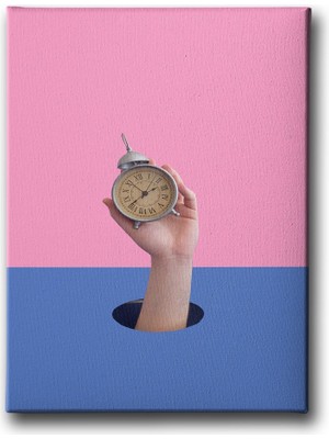 Desenlio Çalar Saat Canvas Tablo