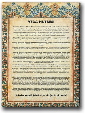 Desenlio Veda Hutbesi Tablo