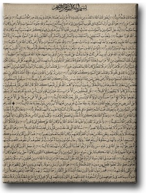 Desenlio Fetih Suresi Dini Kanvas Tablo