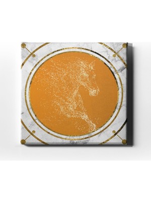 Desenlio Yaldızlı Canvas Tablo