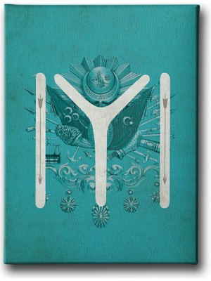 Desenlio Kayı - Osmanlı Devlet Arması Kanvas Tablo