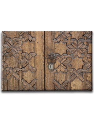 Desenlio Antika Kapı  Canvas Tablo