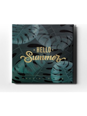 Desenlio Hello Summer Canvas Tablo