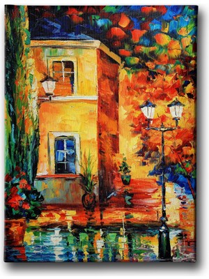 Desenlio Ev Yağlı Boya Kanvas Tablo