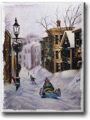 Desenlio Kış Manzara Tablo