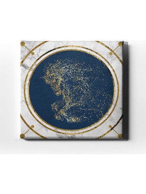Desenlio Yaldızlı Canvas Tablo