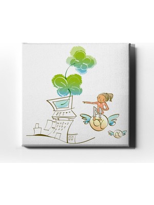 Desenlio Çocuk  Kanvas Tablo