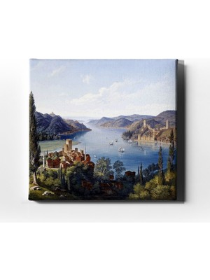 Desenlio Eski Istanbul Yağlı Boya Kanvas Tablo