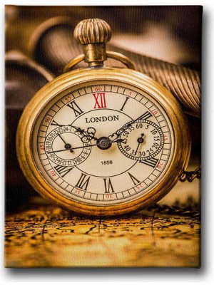 Desenlio Antika Cep Saati Canvas Tablo