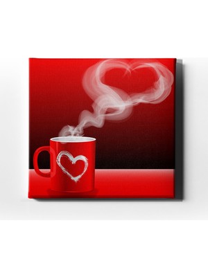 Desenlio Tekli Kalpli Kupa Kanvas Tablo