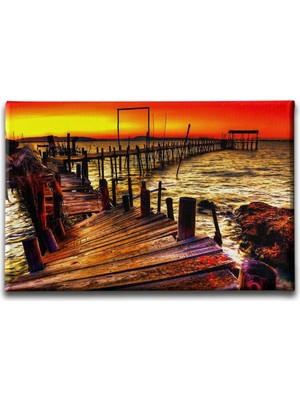 Desenlio Eski Sahi Manzara Tablo