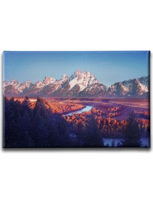 Desenlio Kızıl Manzara Tablo