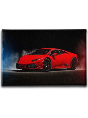 Desenlio Kırmızı Ferrari Canvas Tablo