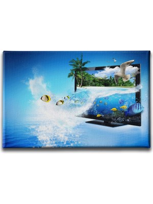 Desenlio Akvaryum Manzara Tablo