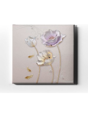 Desenlio Çiçek Canvas Tablo