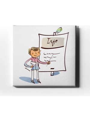 Desenlio Bilgili Çocuk Kanvas Tablo