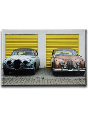 Desenlio Klasik Arabalar Canvas Tablo