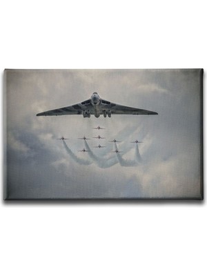 Desenlio Uçak Canvas Tablo