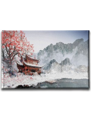 Desenlio Japon Kış Manzara Tablo