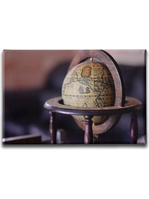Desenlio Dünya Haritası Canvas Tablo
