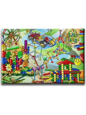 Desenlio Çocuk Parkı  Kanvas Tablo
