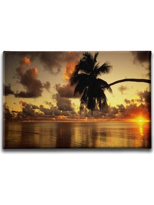 Desenlio Gün Batımı Manzara Tablo