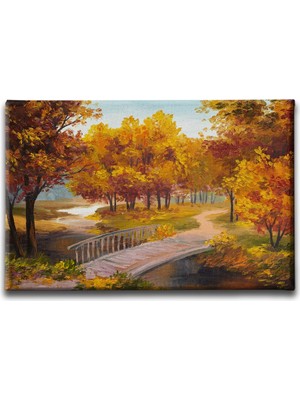 Desenlio Sonbahar Manzara Tablo