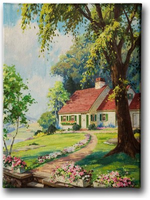 Desenlio Ev Yağlı Boya Kanvas Tablo