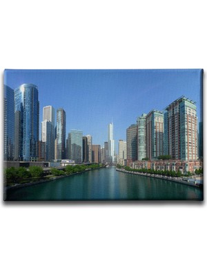 Desenlio Şehir Kanvas Tablo