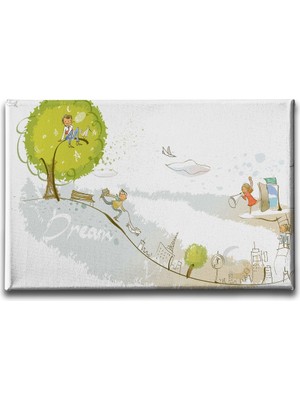 Desenlio Çocuk Rüyası  Kanvas Tablo