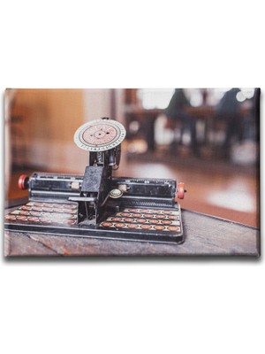 Desenlio Antika Daktilo  Canvas Tablo