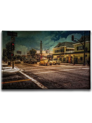 Desenlio Retro Canvas Tablo