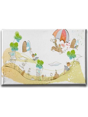 Desenlio Çocuğun Dünyası  Kanvas Tablo