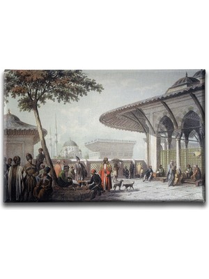 Desenlio 1. Mahmud Han Çeşmesi Kanvas Tablo