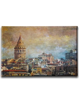 Desenlio Galata Kulesi Canvas Tablo