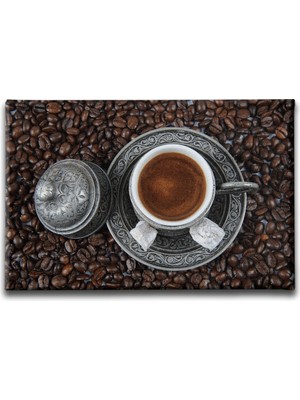 Desenlio Türk Kahvesi Kanvas Tablo